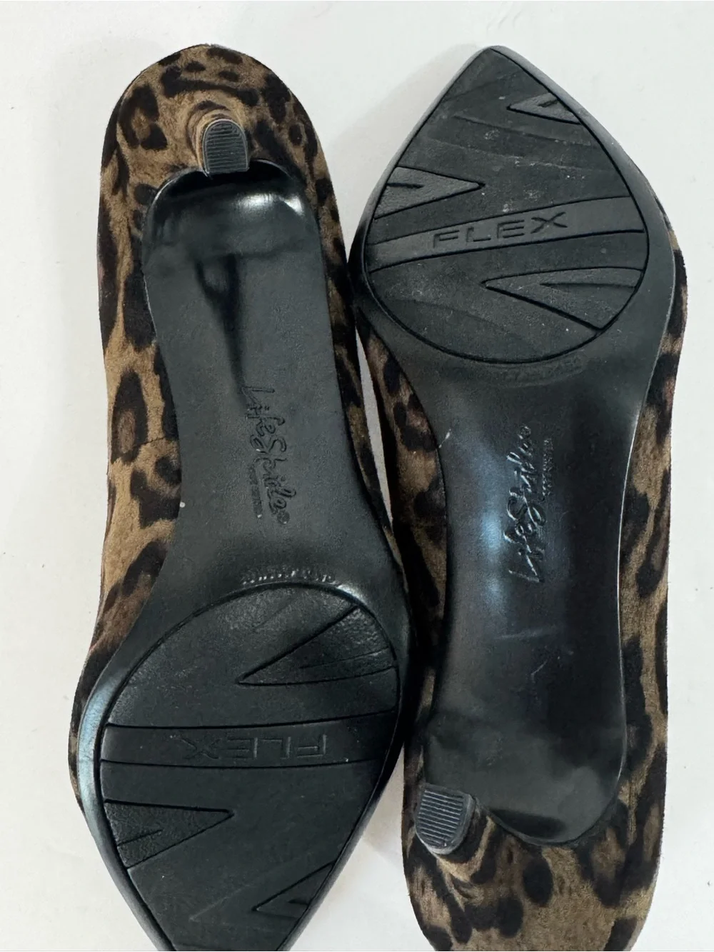 Life Stride Classic Leopard Print Low Heel Pumps - Brown